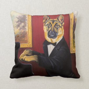 Almofada Valsa do piano do german shepherd