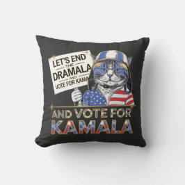 Almofada Vamos acabar com o Dramala e votar em Kamala
