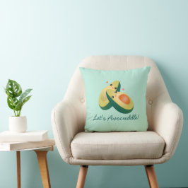Almofada Vamos Avocuddle Funny Cute Avocados Pun Humor
