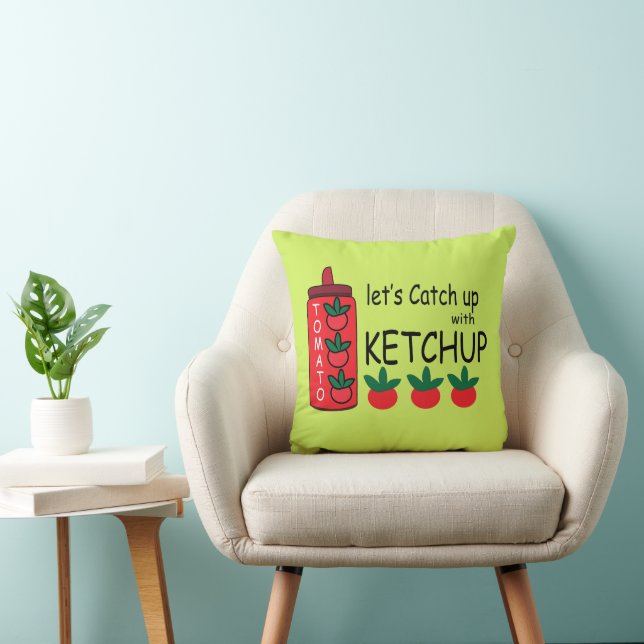 Almofada Vamos nos Atualizar com Ketchup  (Cadeira)