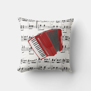 Almofada Vamos Polka...acordeão vermelho