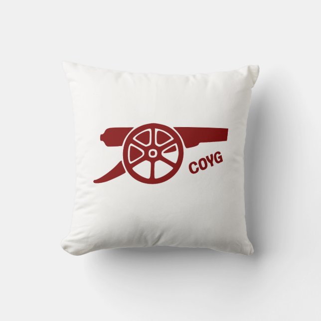 Almofada Vamos você Gunners COYG (Frente)