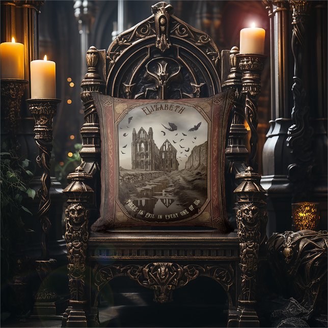 Almofada Vampiro Abadia Romântica Drácula Gótica (Criador carregado)