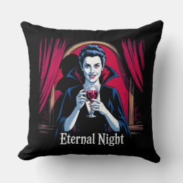 Almofada Vampiro da Noite Eterna - Horror Gótico