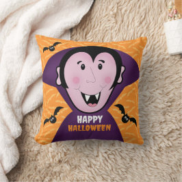 Almofada Vampiro Drácula Bats Kids Feliz Dia das Bruxas