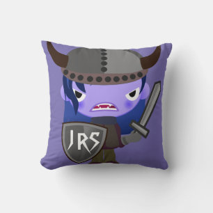 Almofada Vampiro travesseiro Viking Purple Girl Shield Swor