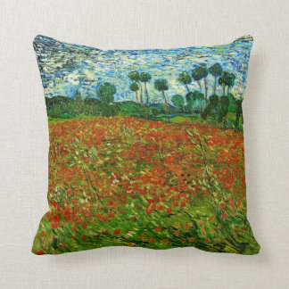 Almofada Van Gogh Field com Poppies (F636) Belas Artes