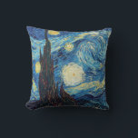 Almofada Van Gogh Starry Night Classism Arte<br><div class="desc">Pintura de Noite Estrelada - Esta é a obra-prima Vincent Van Gogh,  The Starry Night 1889.</div>