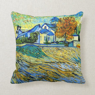 Almofada Van Gogh - Vista da Igreja do Santo Paul