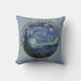 Almofada van Gogh's The Starry Night Party Items Collection