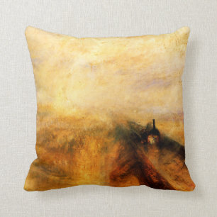 Almofada Vapor da chuva de JMW Turner e travesseiro