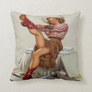 Almofada Vaqueira ocidental do vintage que pôr sobre botas