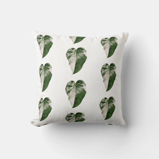 Almofada Variegated Monstera Heart Leaf Pillow (Frente)