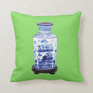 ALMOFADA VASO CHINÊS NO VERDE