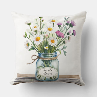 Almofada Vaso de Flores Silvestres Mason