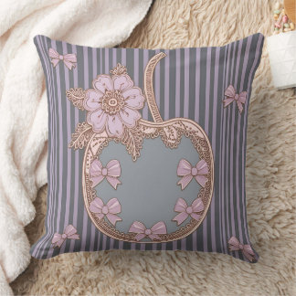 Almofada Vaso Rosa Coquette Decoração de Casa Estética Past