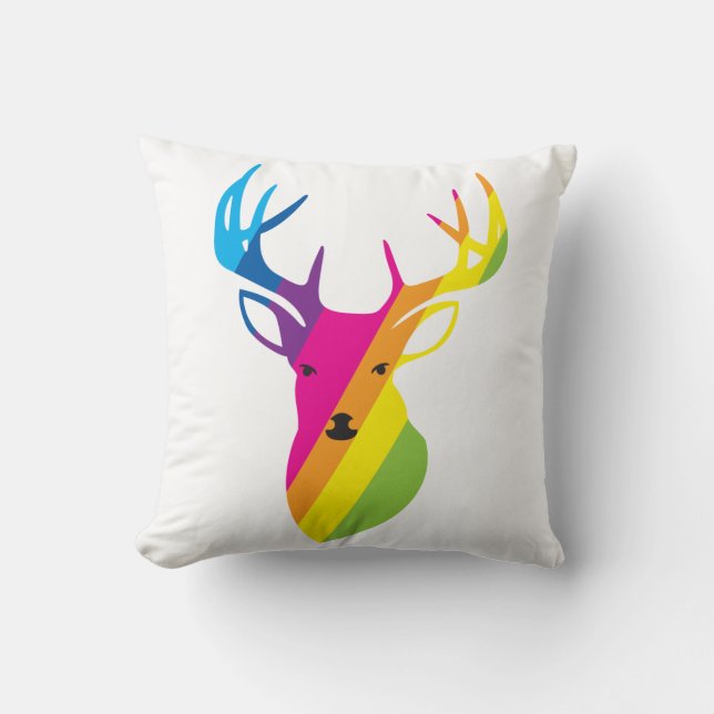 Almofada Veado-arco-íris (Frente)