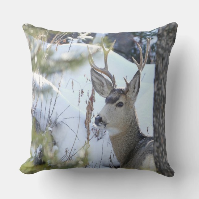Almofada Veado Na Neve (Frente)