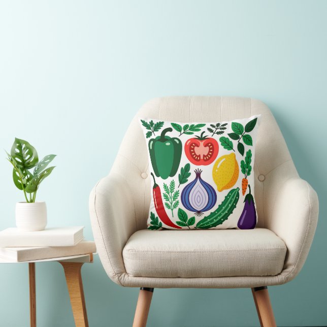 Almofada Vegetable pattern (Cadeira)