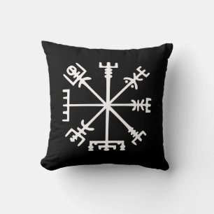 Almofada Vegvísir (compasso de Viking)