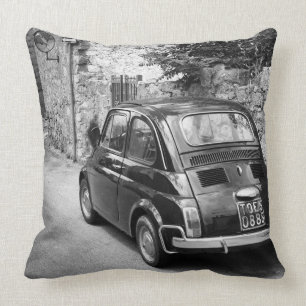 Almofada Veículo FIAT 500 a preto e branco