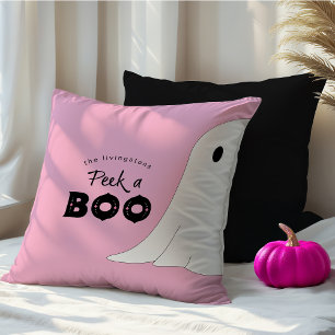 Almofada Veja um dia de bruços personalizado fantasma rosa