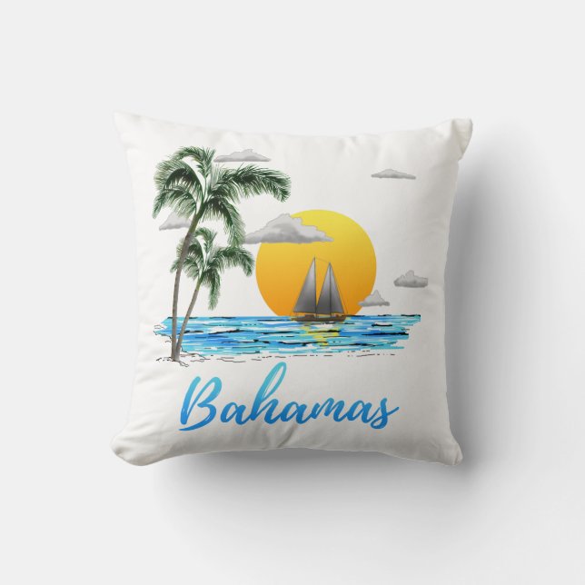 Almofada Vela das Bahamas (Frente)