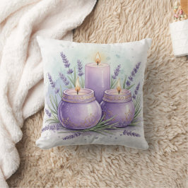Almofada Vela de Lavanda - Decoração de Quarto de Spa