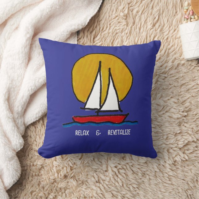 Almofada veleiro no Sol (Cobertor)