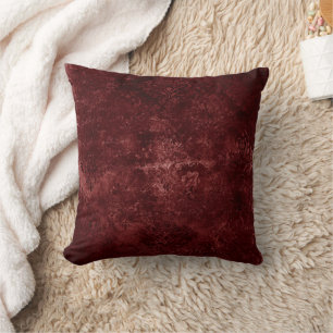 Almofada Velvety Henna Damask Grunge vermelhos