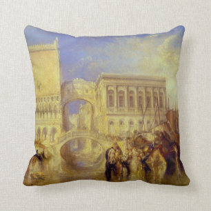 Almofada Veneza, a ponte dos suspiros por J.M.W. Turner
