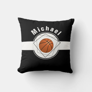 Almofada Ventilador de basquete personalizado preto e branc