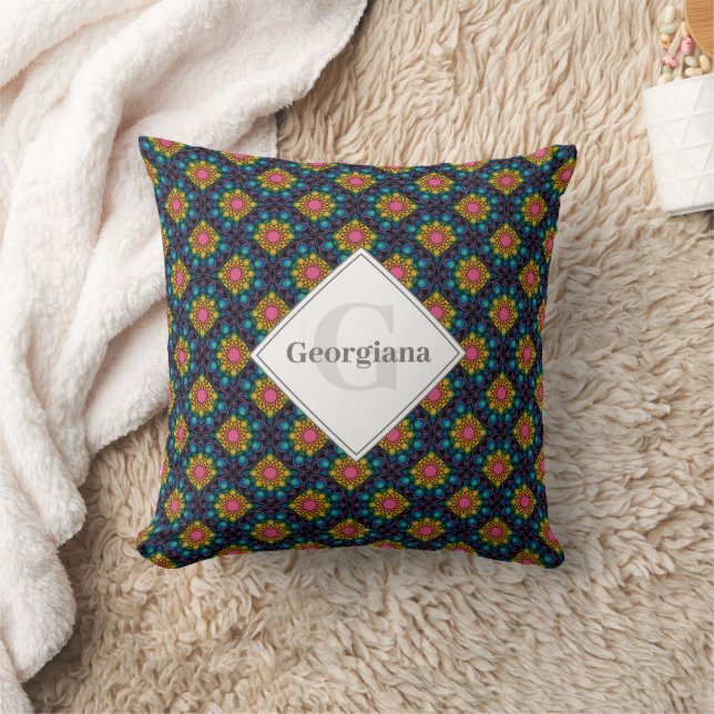 Almofada Ventiladores personalizados do Rainbow Floral Foun (Cobertor)
