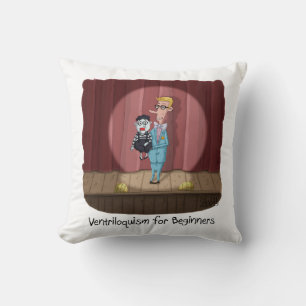Almofada Ventriloquismo para iniciantes — Cartão de anivers