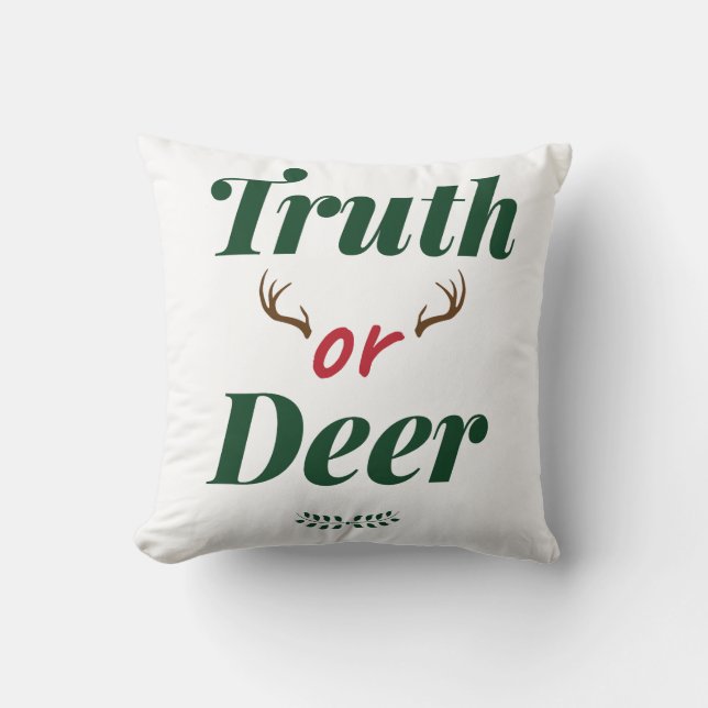 Almofada Verdade ou veado (Frente)