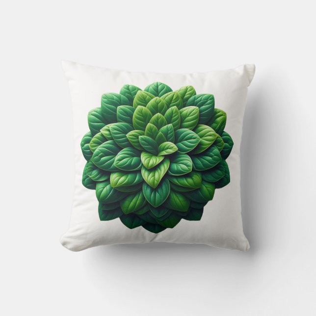 Almofada Verdant Spiral Bloom (Frente)