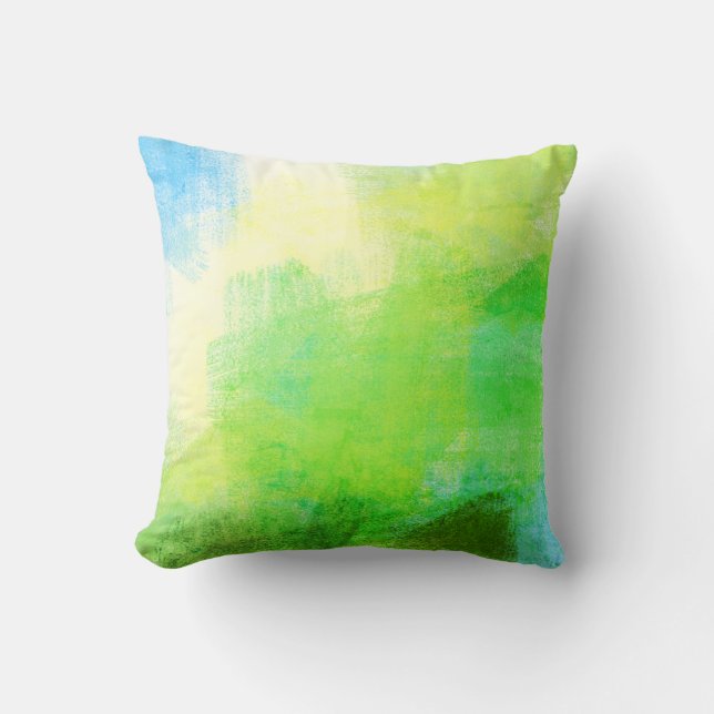 Almofada verde azul (Frente)