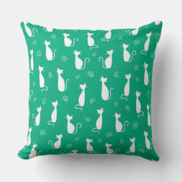 ALMOFADA VERDE BRILHANTE COM COSTAS BRANCAS