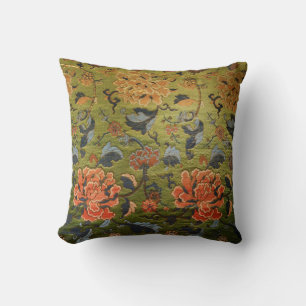 Almofada Verde Brocade Chinês