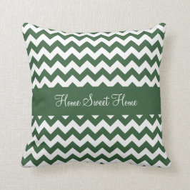 Almofada Verde de caçador Chevron
