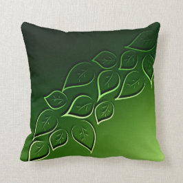 Almofada verde deixa elegante moderno