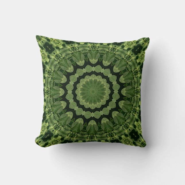Almofada Verde deixa Mandala (Frente)