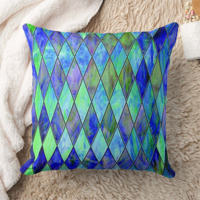 Almofada Verde e Azul (Cobertor)