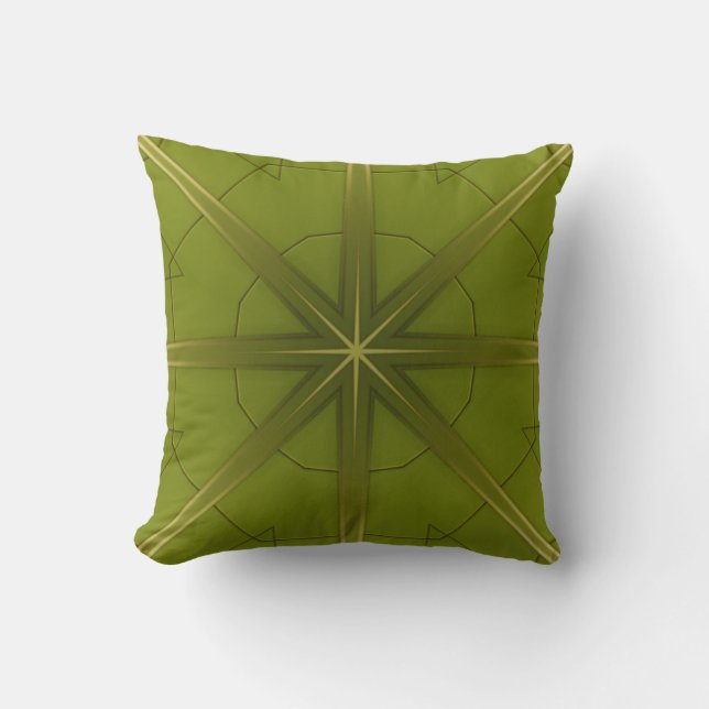 Almofada Verde e Dourado (Frente)