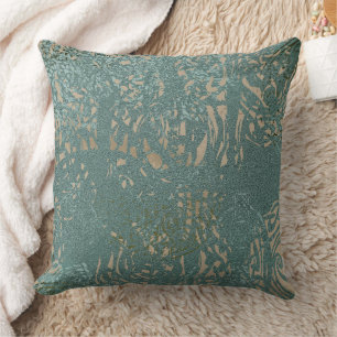 Almofada Verde e travesseiro decorativo celta do teste
