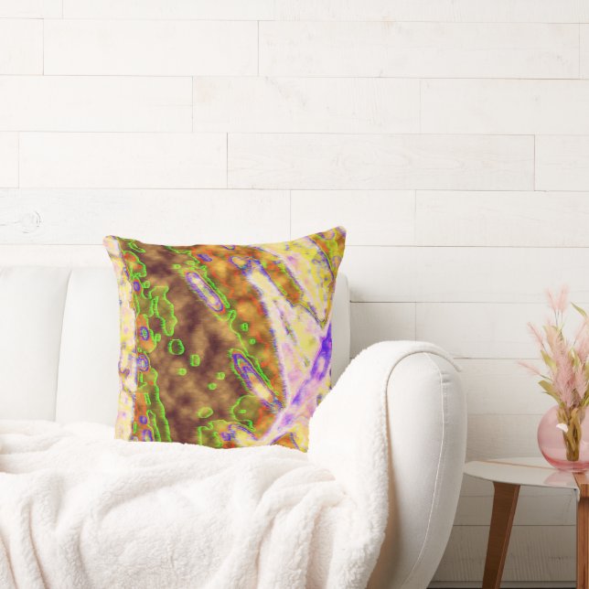 Almofada Verde elétrico orgânico (Sofá)