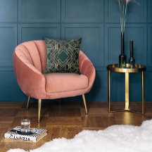 Verde geométrico e Dourado