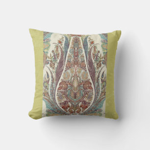 Almofada Verde limão Caxemir - Tribal Paisley Antibal