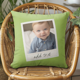 Almofada Verde limão de Fotografias Personalizadas do Vint