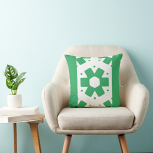 Almofada Verde marinho e Decoração branca